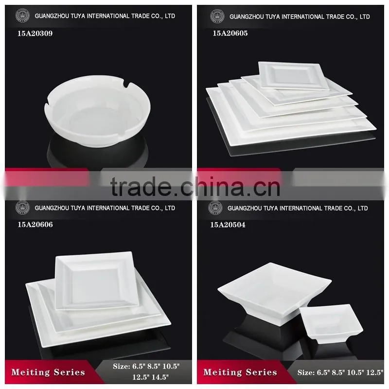 Beautiful high white wholesale ceramic dinner sets