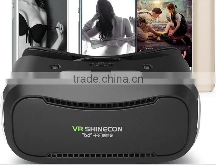 1080p Virtual Reality Headset Head Mount 3d glasses For 4.7 to 6.0 inch screen Smartphones