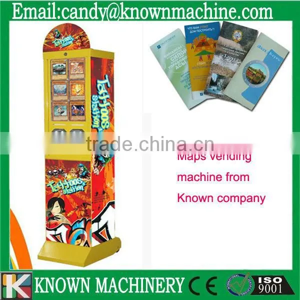 double coin acceptor distributor for maps with coin acceptor
