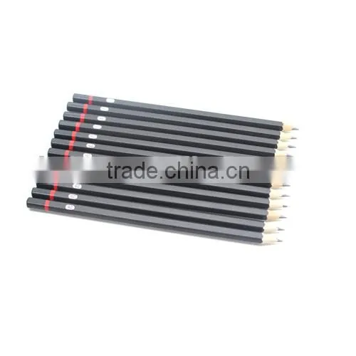 7'' hexagonal pencil natural sketch drawing pencil set, logo avaliable