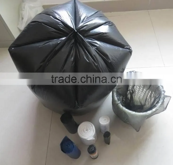 Hdpe 100% recycle wave top bags on roll