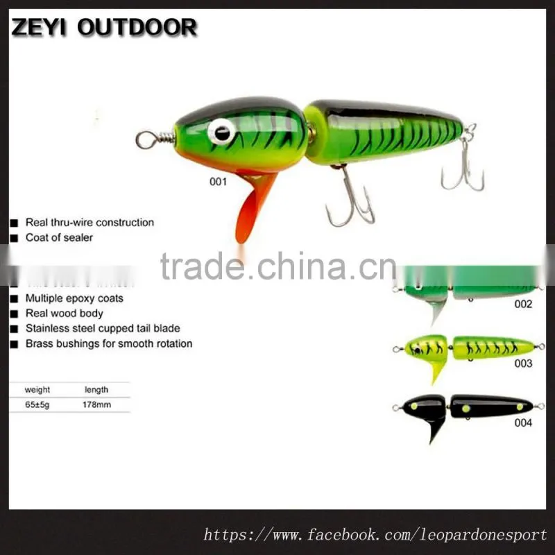 New Fishing Stickbait Popper Lure Wooden Bait For Sale