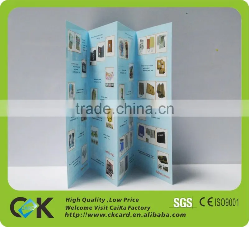 Competitive price!Printing folded paper flyers from gold manufacture