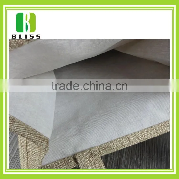Customizable printed zipper cheap jute shopping bag wholesale