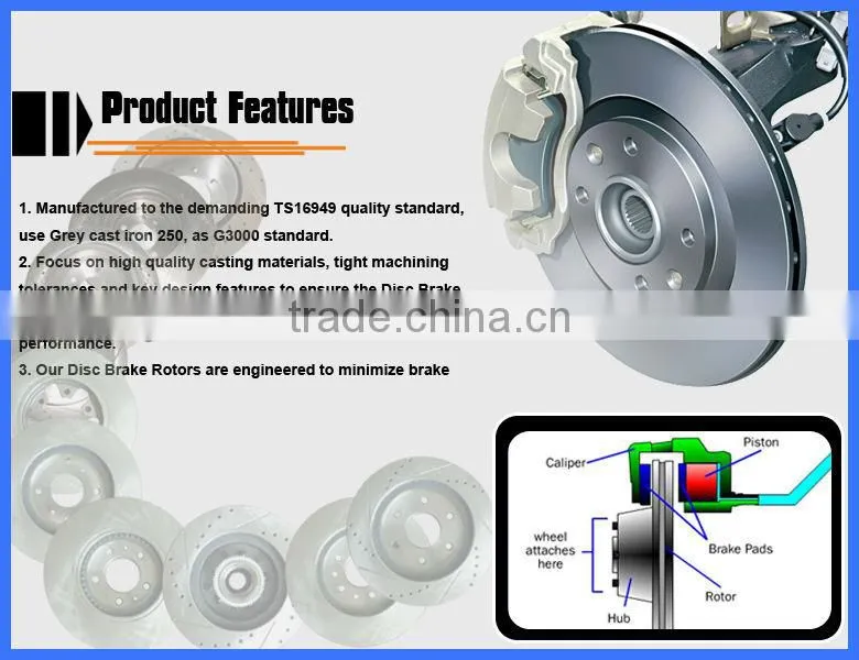 15725351 truck brake disc for Chevrolet
