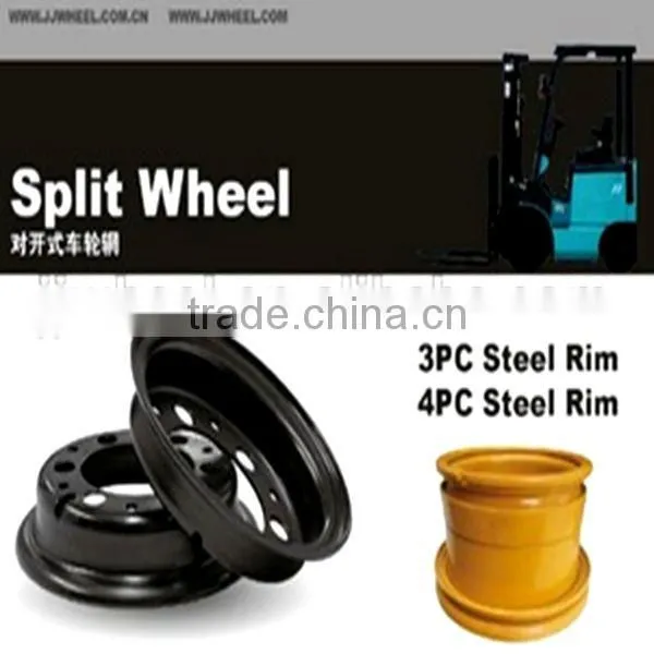 Solid Tire Forklift Rim Recommend Tire Size 7.00-12