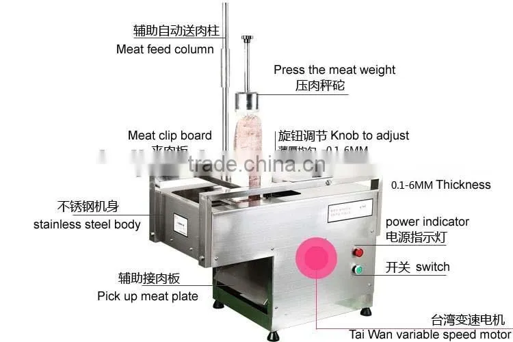 Powerful vegetable cutting machine/ Automatic meat slicer machine HJ-CM012