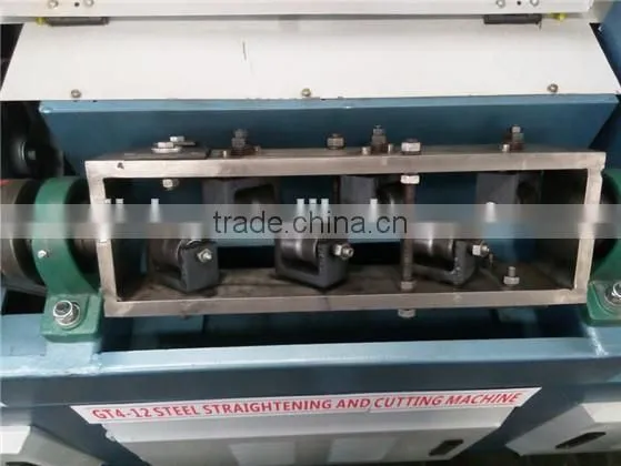High speed rebar wire straightening and cutting machine