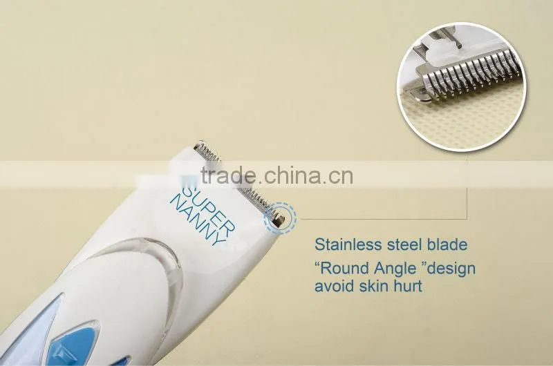 cordless baby hair trimmer with replacement blade set