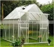 small grow tent greenhouse in garden
