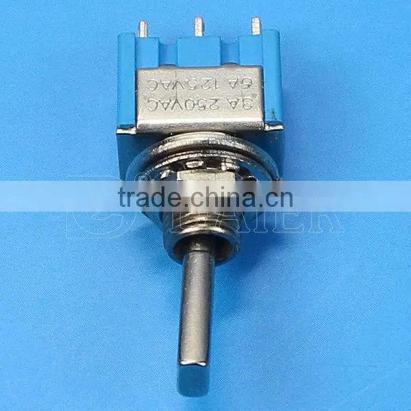MTS-103-F1 3A 250VAC ON-OFF-ON 3 pin metal flat handle toggle switch