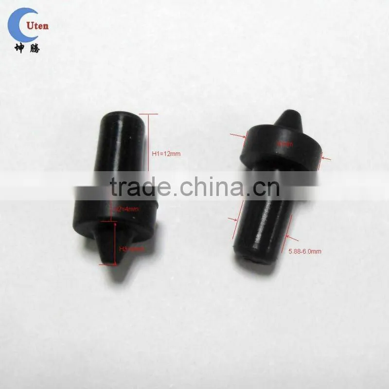 Black custom small rubber silicone spigot