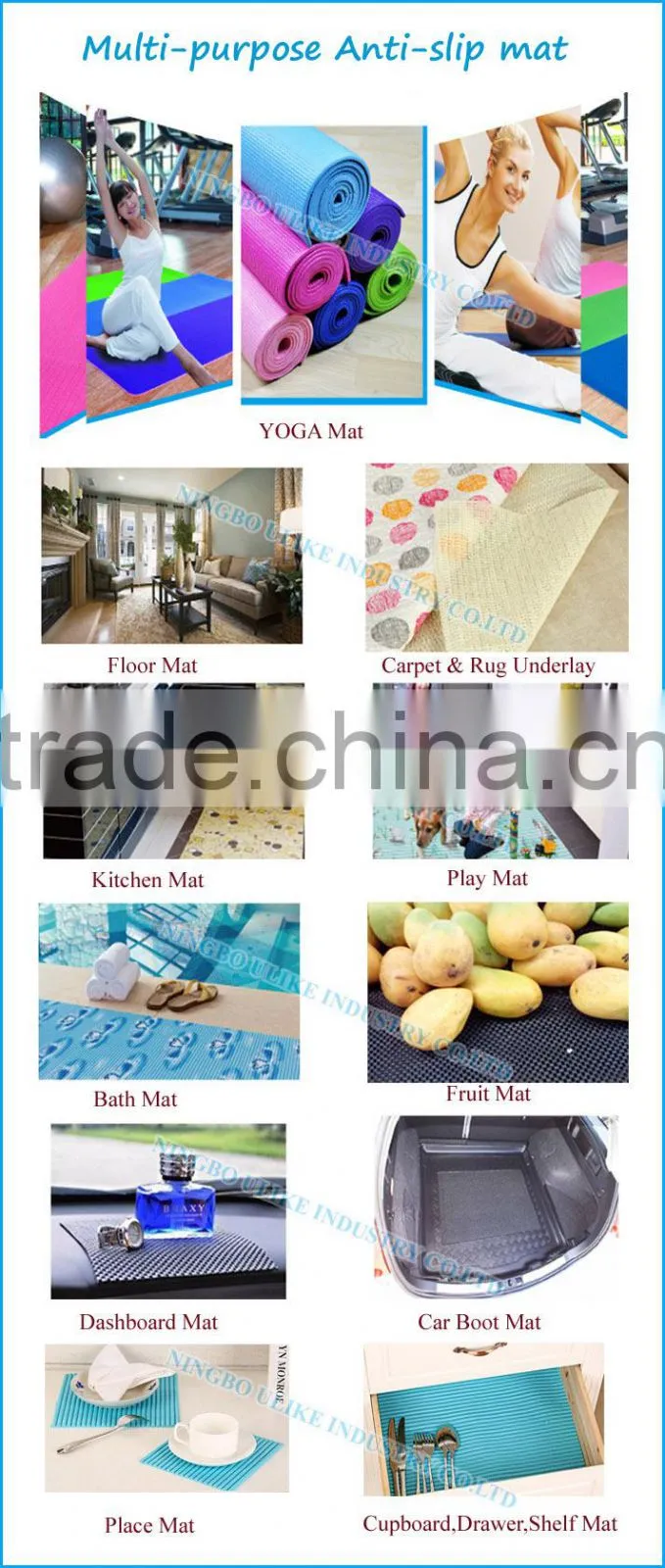 Premium PVC Yoga exercise Mat