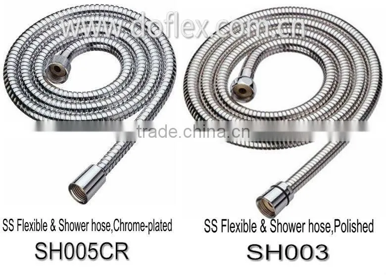 brass double hook Shower Hose CE ACS UPS KTW SGS certification
