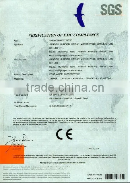 CE approved 90cc kid go kart