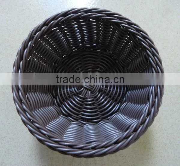 2016 wholesale poly rattan bread basket for sale