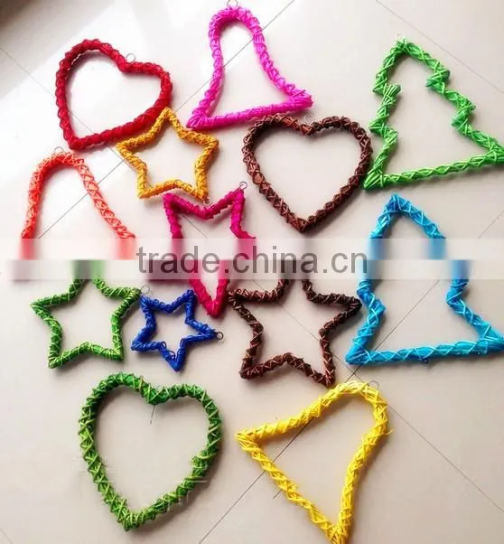 wicker hanging decoration xmas christmas hanging decoration/xmas door ornament