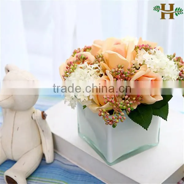 cheap clear cube glass vases wholesale