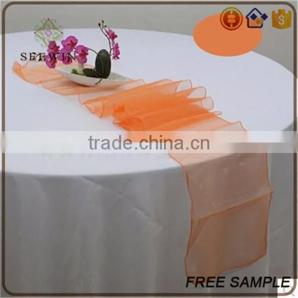 high quality discount modern elegant organza fabric table dresser runners