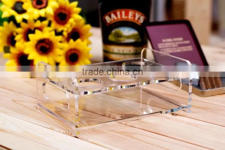 Best Price Rectangle acrylic bullet shot glass display holders