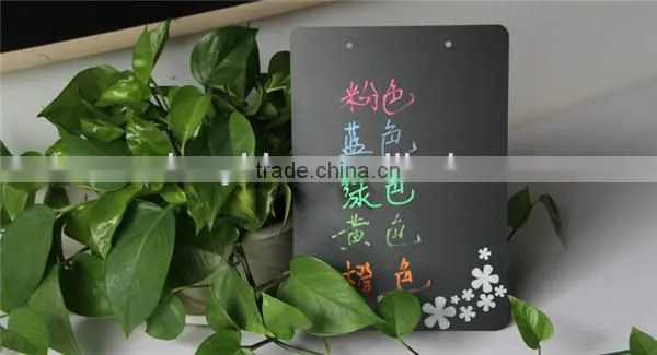 wholesale in stock Creative Hanging Mobile Double Side Wooden Blackboard Writing Board Coffee Shop Message Board 21 * 30 cm