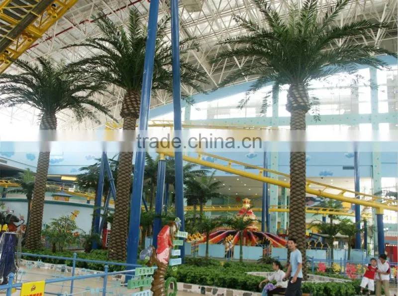 Outdoor indoor artificial coconut palm tree UV proof high quality high simulation fake palm tree