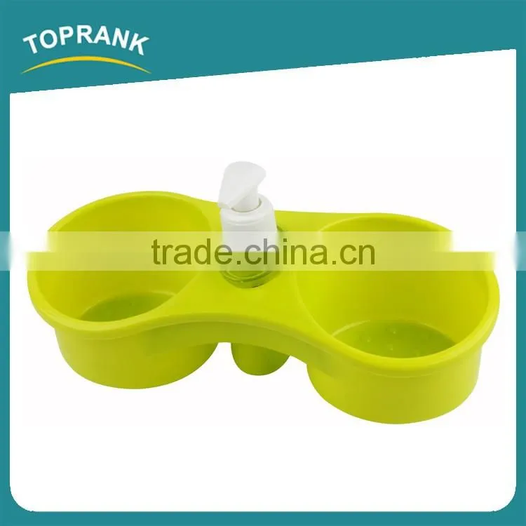 Toprank Custom Eco--Friendly Bathroom Set Liquid Soap Bottle Holder Soap Dish Holder Plastic Soap Holder