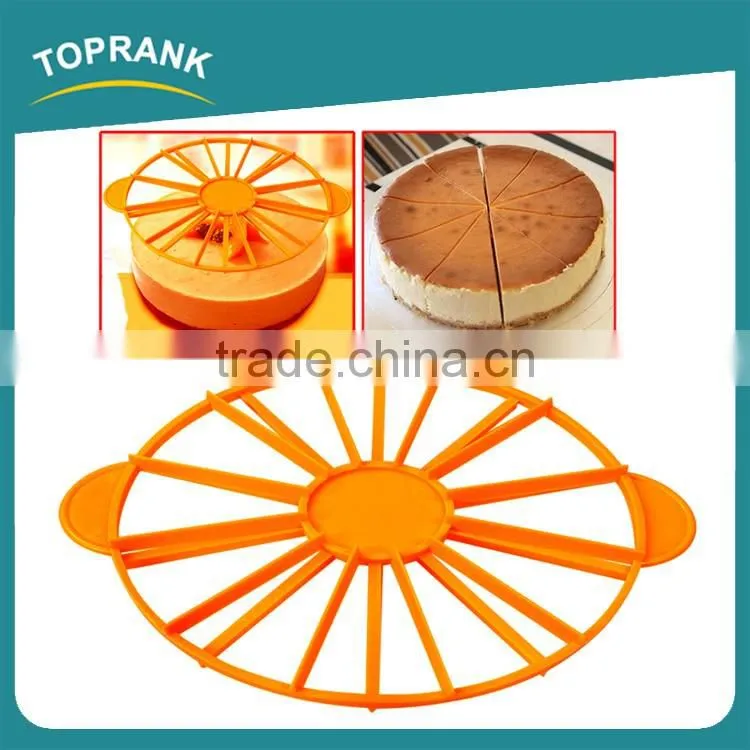 Toprank Multifunction Dessert Tools Easy 10/12 Pieces Round Cake Slicer Cutter DIY ABS Plastic Cake Divider
