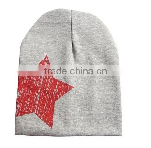 2015 Star Printed New Newborn cotton infant hats Toddler Girl Boy Hat Baby Cap Cute Beanie Cotton Kid Hats 17 Colors