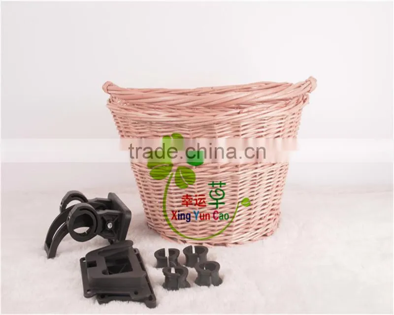 wholesale wicker bicycle basket with quick release