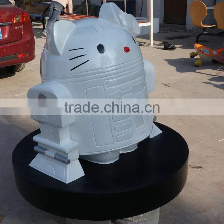 Japan machine cat FRP figurine