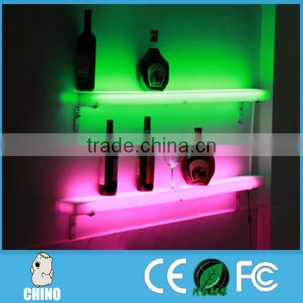 led light bar for nightclub bar use to hold bottle