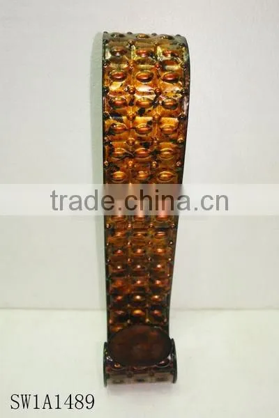 elegance embossed iron candle holder
