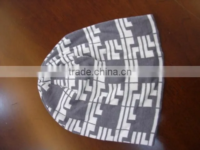fashion knit hats with jacquard