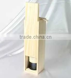 Hot sale easy carrying and hanging wooden wine box