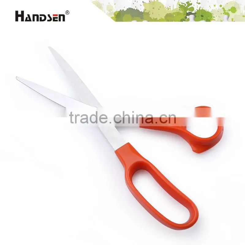 8" plastic handle popular and cheap ergonomically scissors