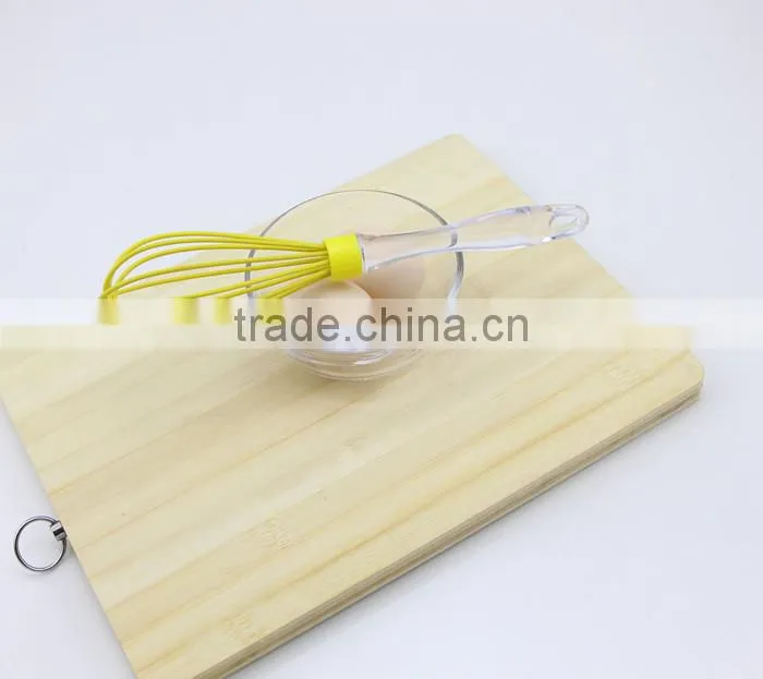 Novelty Yellow Silicone Whisk with Soft Acrylic Handles