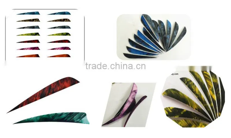 Parabolic Right Wing New Real Camo Archery Fletchings Wholesale For Compound Bows