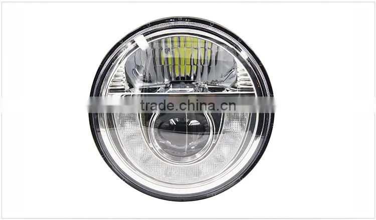 DRL ECE R112 7 inch round led headlight 12v 24v landrover defender led headlamp