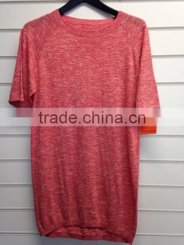 high fashion women's short sleeve pullover sweater