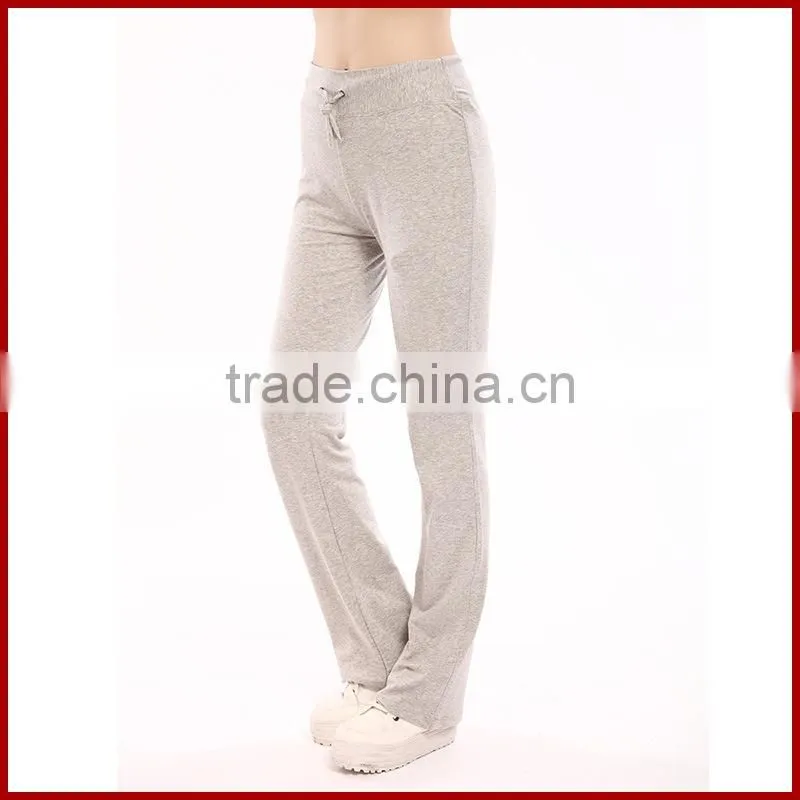 Girls Regular Fit Sports long pants Drawstring Waist Fitness Gym Pants