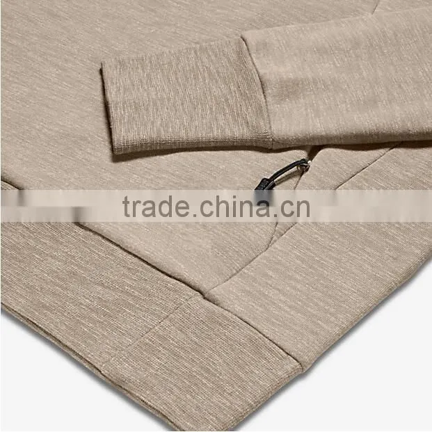Wholesale french terry raglan sleeves zip pockets crewneck sweatshirt men gym wear