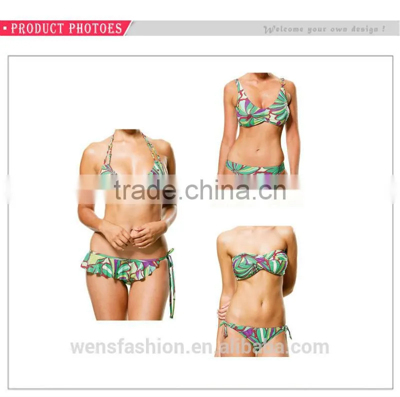 One-Piece Full Printed 2017 Fashion Woman Bikini Swimwear