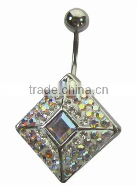 Five pointed star piercing body jewelry display