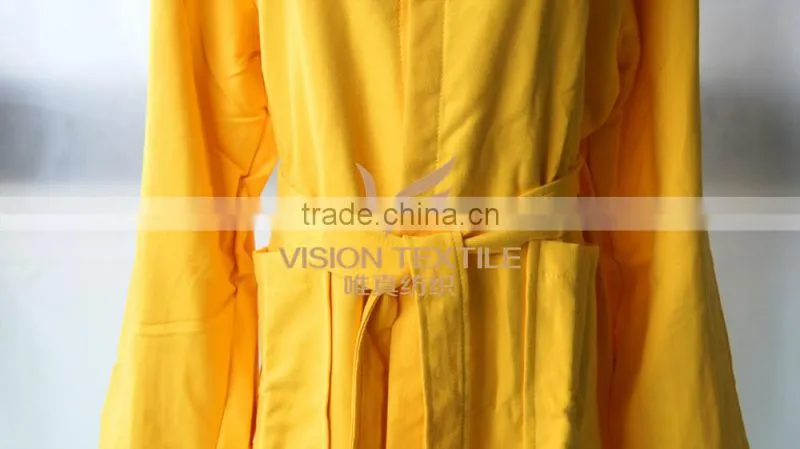 Polyester Hooded Microfiber Bathrobe