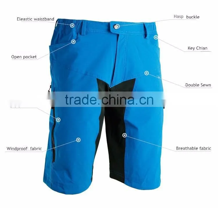 Men summer Cycling Shorts Downhill MTB Shorts Quick Dry Outdoor Bicycle with Belt Patchwork Breathable ridding Shorts