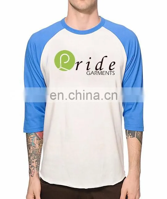 Custom Mens 3/4 Sleeve Baseball T Shirt-Custom baseball t-shirt 100% polyester-Men Baseball Anti-wrinkle t-shirt
