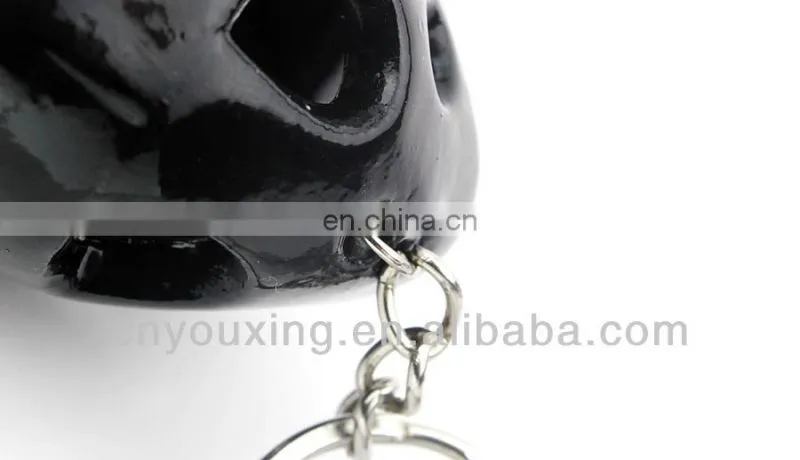 Taekwondo Blue Head Protector Guard Helmet Gear Stainless Steel Keychain