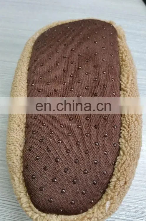 Factory directly sale cute stuffed animal type plush bear baby slippers