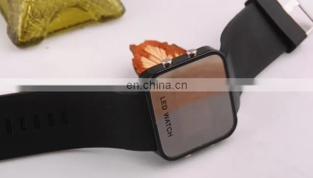 GODBEAD Super Touch Screen Electronics Women Watches Silicone Watch Soft Watchband Square Shape Big Display